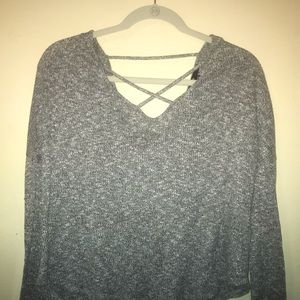 Grey v neck sweater